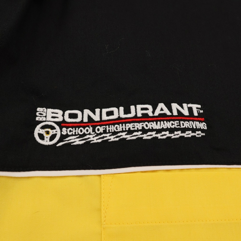 Bondurant Racing‎ AIM Conference Pit Shirt Mens XL Yellow Black Embroidered Logo - Picture 4 of 13